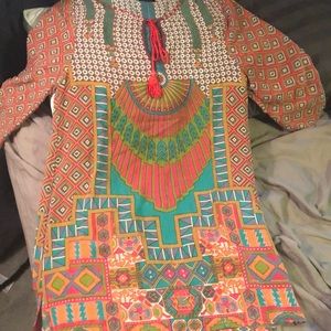 COPY - 🍍Tolani Aztec printed dress/tunic